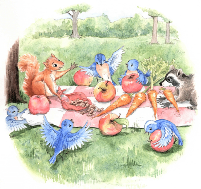 The Little Birds Have a Picnic